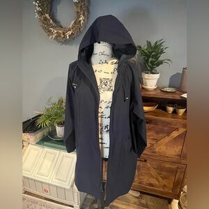 LL Bean Soft Shell Jacket Women’s Large Petite Made In Thailand Zip up Coat